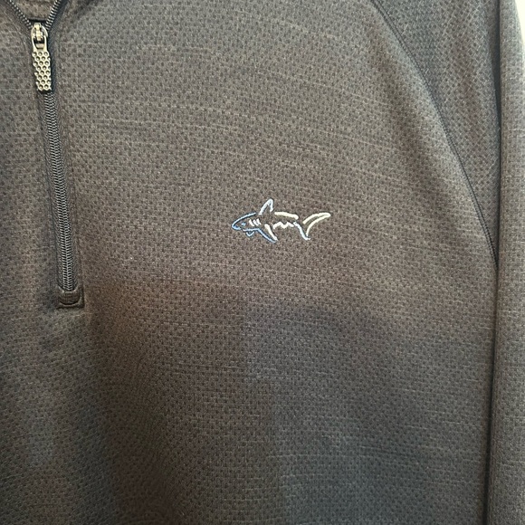 Greg Norman Men’s Active Pullover Quarter Zip Black size Large - Picture 2 of 5